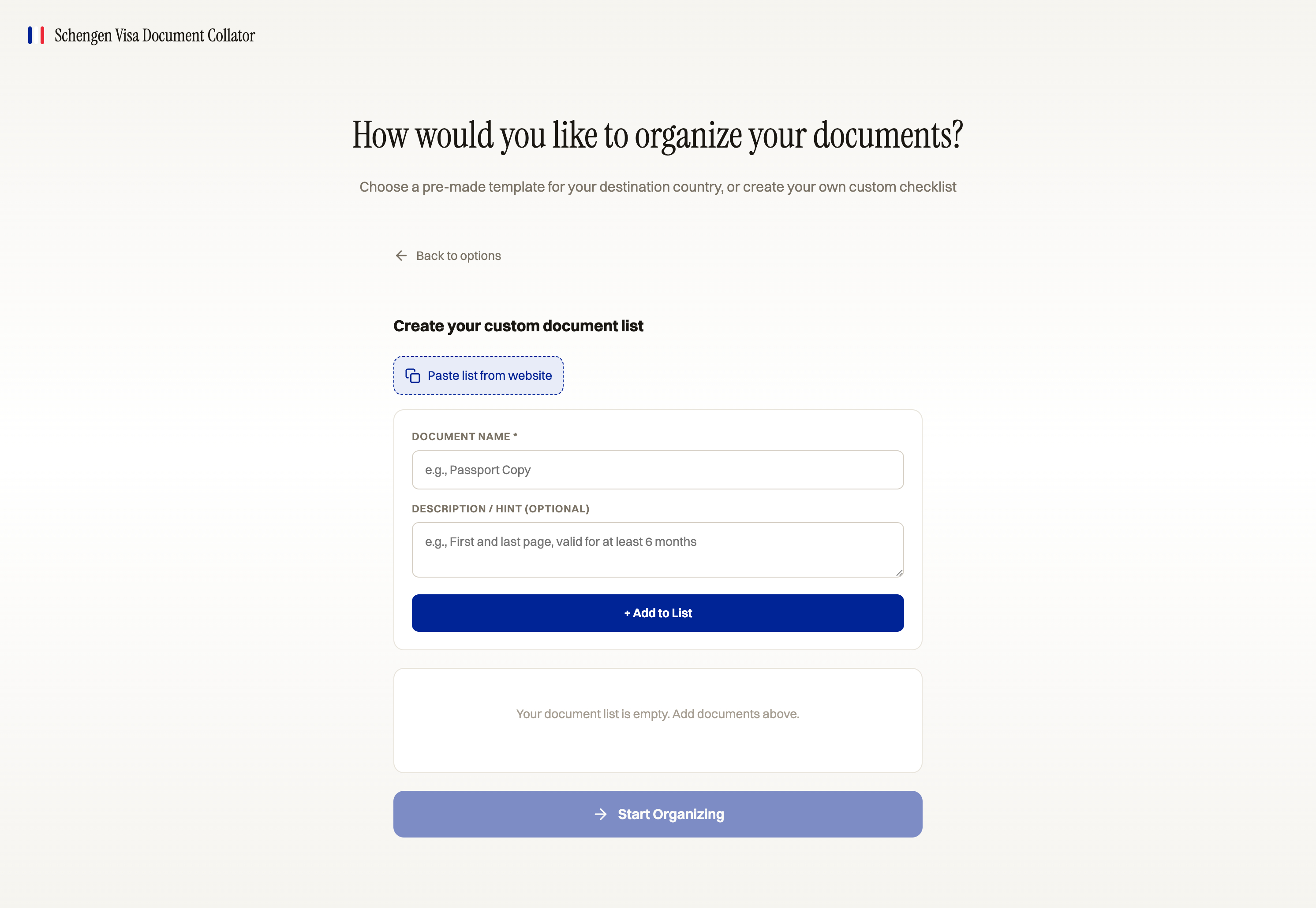 Custom List Builder Feature